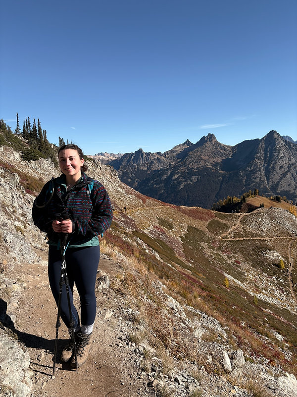 Dani hiking in the mountains