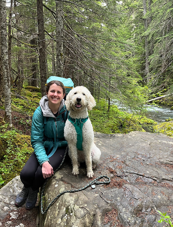 Nicole with her dog Kiki